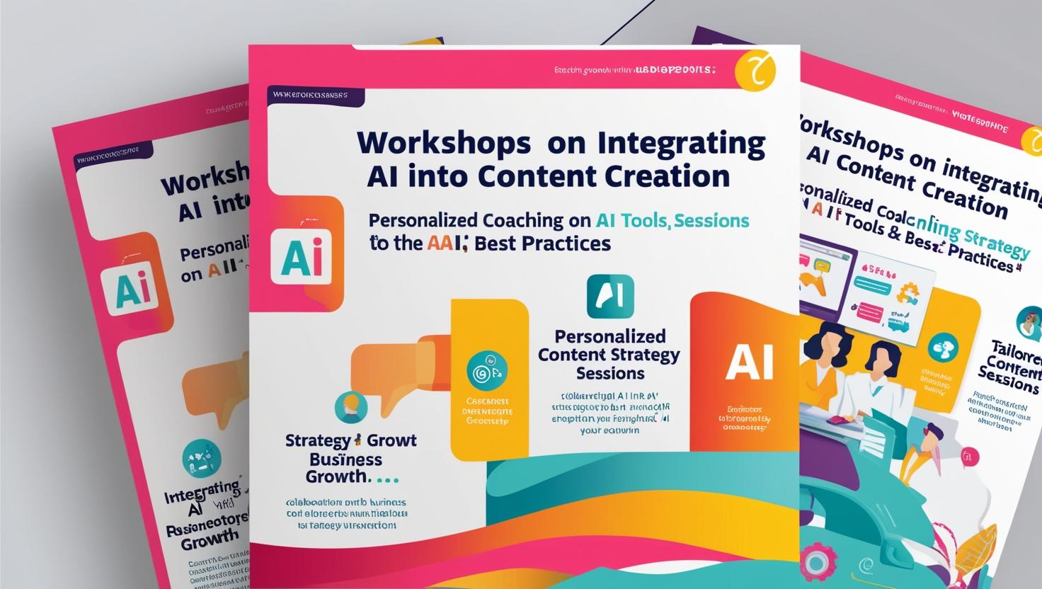 Training & Consultation__Workshops on integrating AI into content creation.__Personalized coaching on AI tools and best practices.__Tailored content strategy sessions for business growth.__